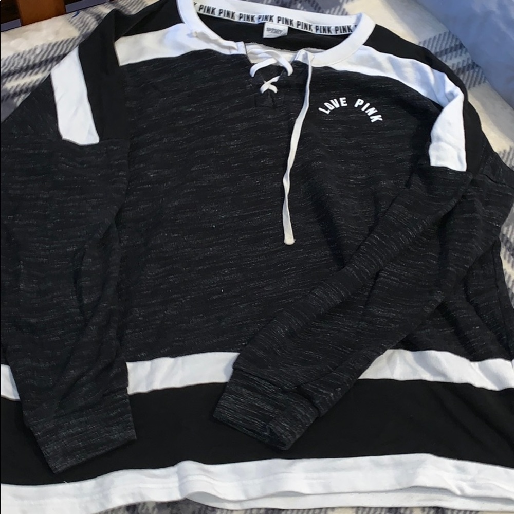 Pink black Hockey type Long sleeve